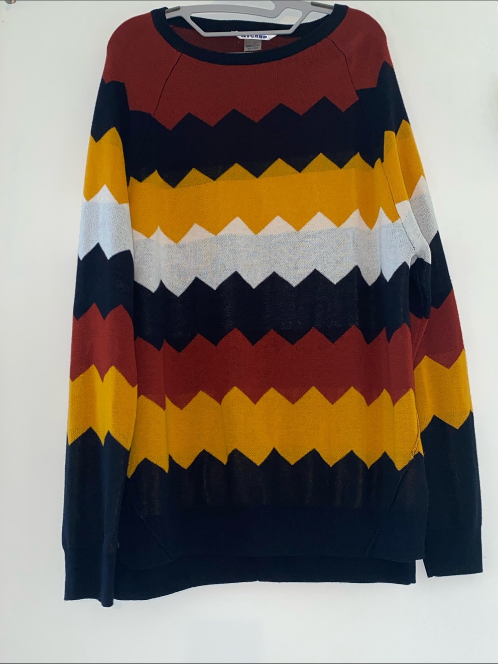 Nygard Colorful Chevron Sweater Sz XL